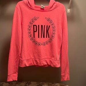 PINK hooded sweatshirt - adult size Small